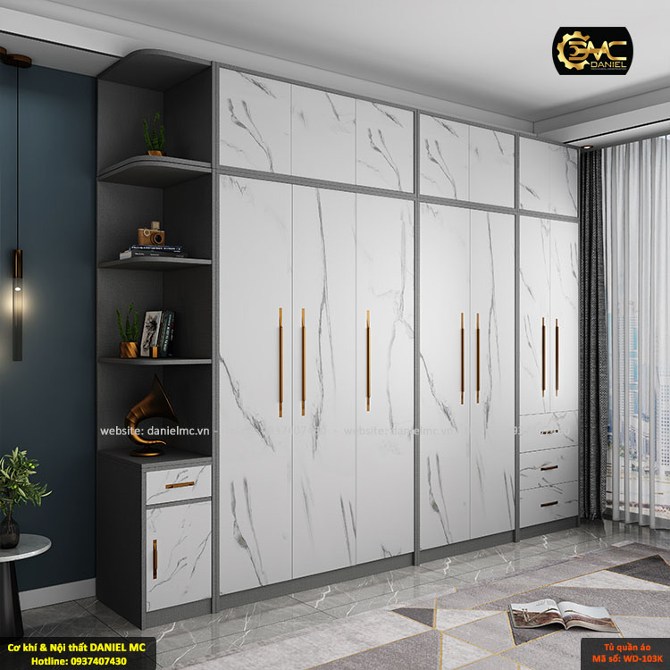Tủ quần áo cánh kính WD-103K Tủ quần áo cánh kính WD-103K