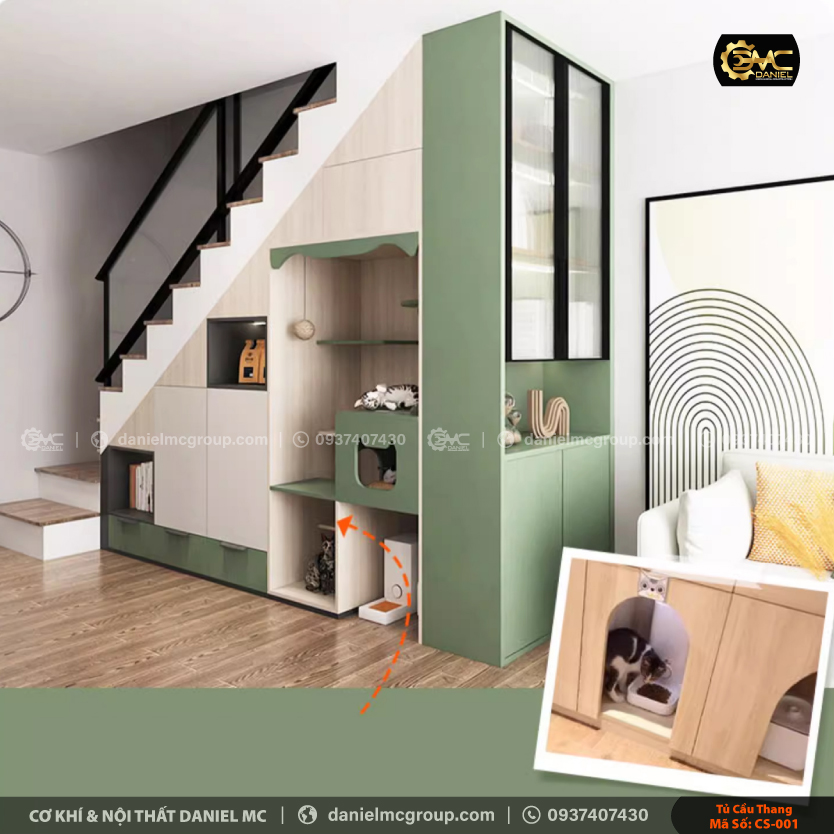 Tủ cầu thang CS-001 Tủ cầu thang CS-001