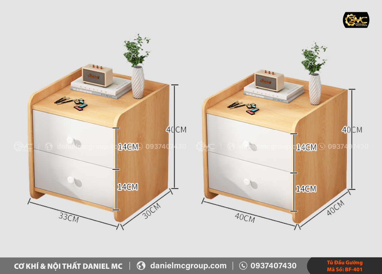 Tủ đầu giường BF-401 Tủ đầu giường BF-401