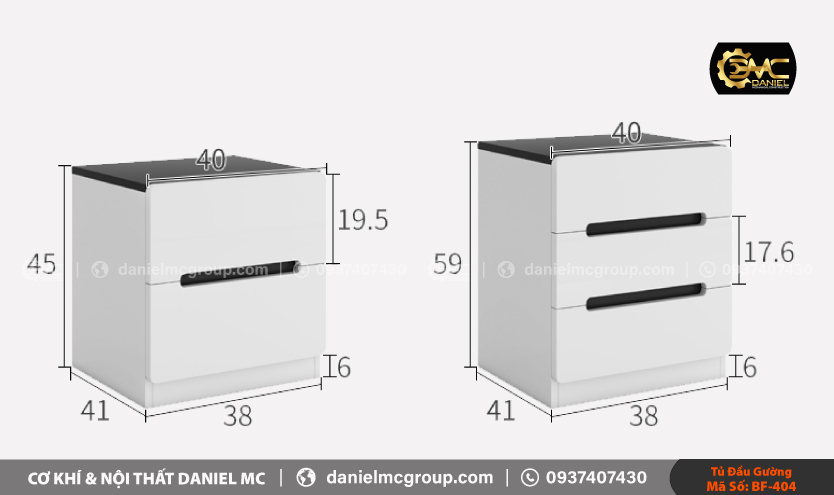 Tủ đầu giường BF-404 Tủ đầu giường BF-404