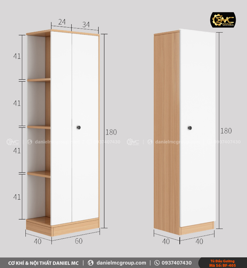 Tủ đầu giường BF-405 Tủ đầu giường BF-405