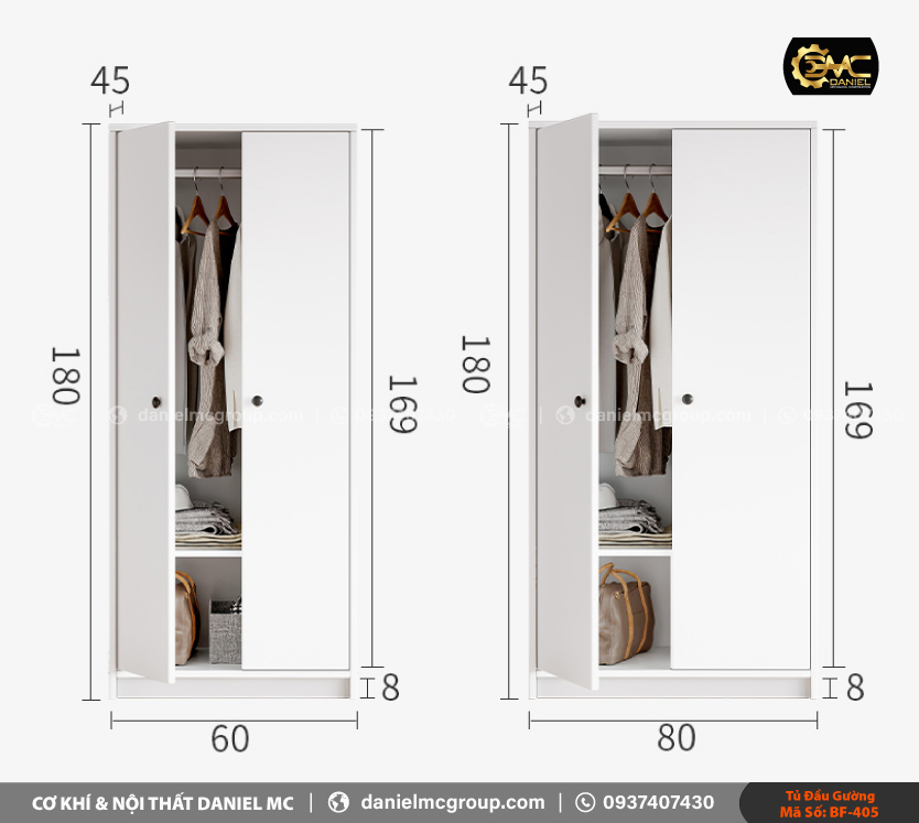 Tủ đầu giường BF-405 Tủ đầu giường BF-405