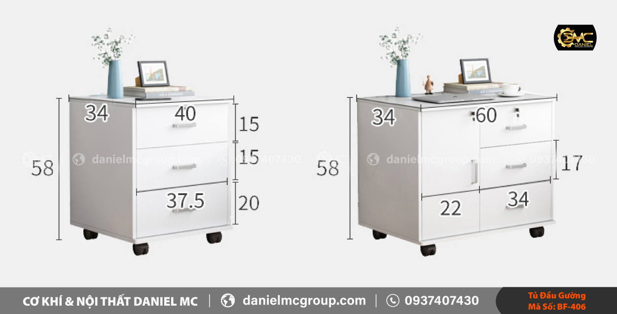 Tủ đầu giường BF-405 Tủ đầu giường BF-405