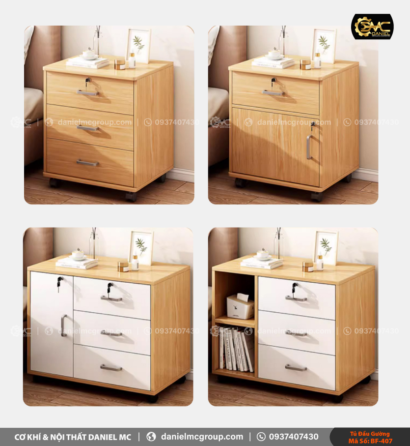 Tủ đầu giường BF-407 Tủ đầu giường BF-407