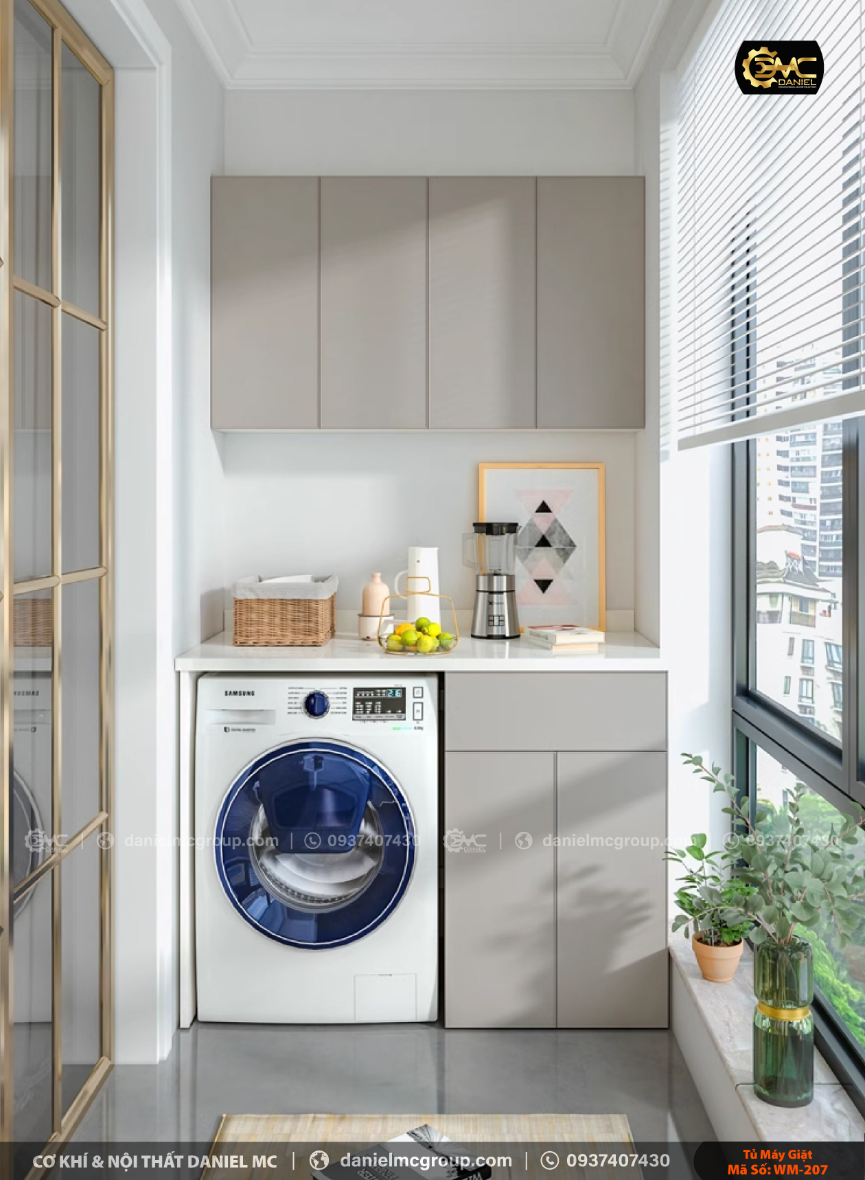 Tủ máy giặt WM-207 Tủ máy giặt WM-207