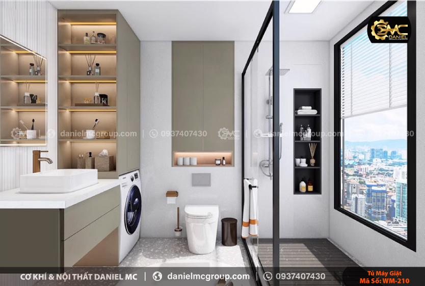 Tủ máy giặt WM-210 Tủ máy giặt WM-210