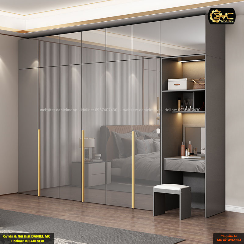 Tủ quần áo Acrylic bóng gương WD-109A Tủ quần áo Acrylic bóng gương WD-109A
