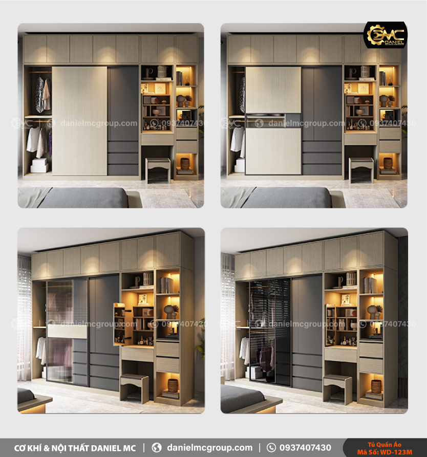 Tủ quần áo WD-123M Tủ quần áo WD-123M