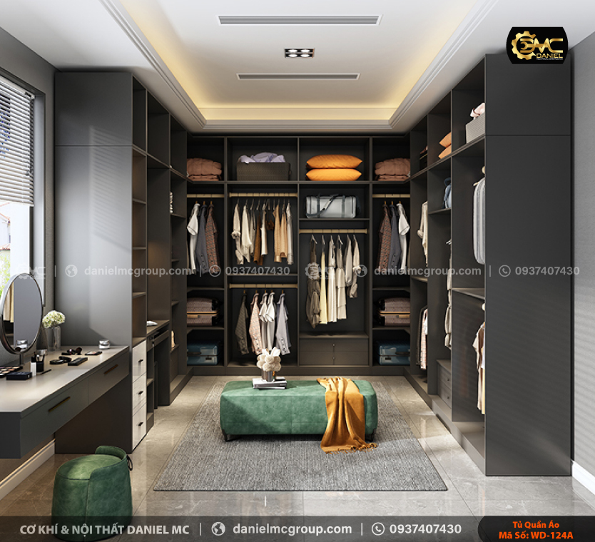 Tủ quần áo Acrylic WD-124A Tủ quần áo Acrylic WD-124A