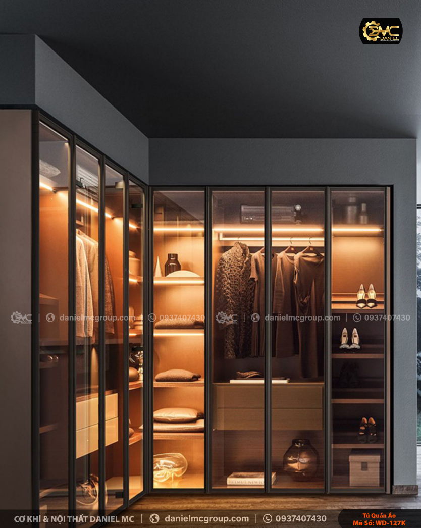 Tủ quần áo cánh kính WD-127K Tủ quần áo cánh kính WD-127K