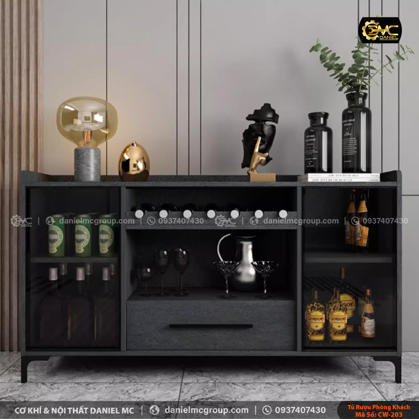 Tủ rượu cánh kính CW-203 Tủ rượu cánh kính CW-203