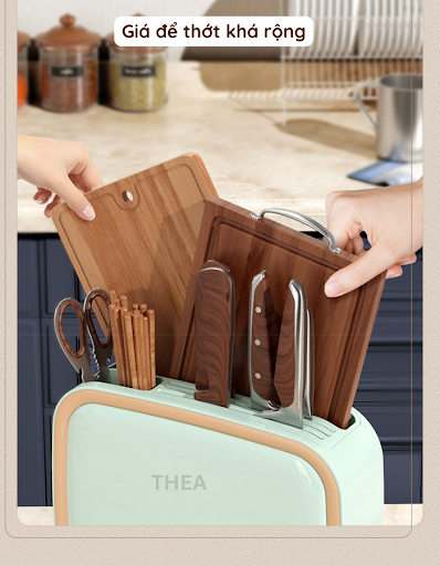 Máy tiệt trùng kết hợp kệ để dao thớt treo tường và để bàn