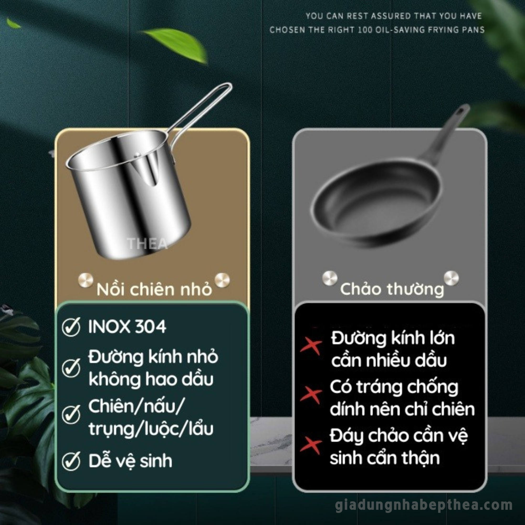 Nồi chiên nấu ngập dầu đa năng tiết kiệm dầu hơn chảo chiên rất nhiều