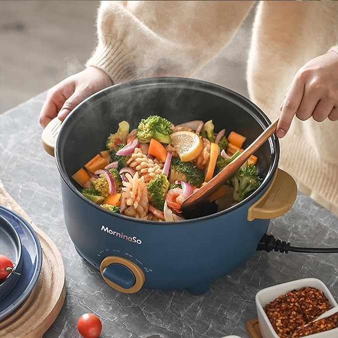 Nồi lẩu điện mini chống dính 3 lít cao cấp có thể chế biến được nhiều món ăn