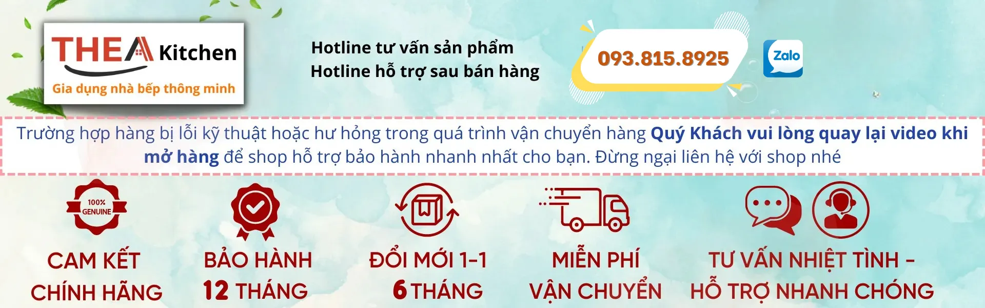 Gia dụng - dụng cụ nhà bếp thông minh Thea Kitchen cam kết