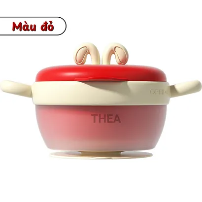 Bát ăn dặm cho bé, chén cho bé ăn dặm Inox 316 cao cấp giữ nhiệt và cảm biến nhiệt độ thông minh - THEA