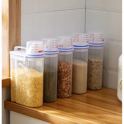 Hộp nhựa đựng hạt ngũ cốc, bảo quản thực phẩm khô 2kg - THEA KITCHEN