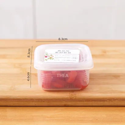 Hộp đựng thực phẩm, hộp nhựa bảo quản có nắp chia 4 ngăn đựng đồ ăn trữ đông tủ lạnh - THEA