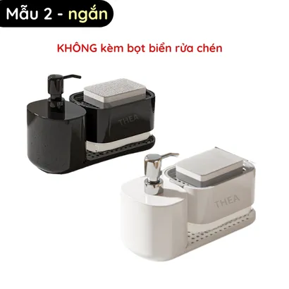 Hộp khay đựng nước rửa chén [nâng cấp 4 in 1] tự động thông minh kết hợp đựng nước rửa tay, bọt biển,cước,khăn lau- THEA
