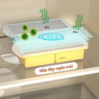 Khay làm đá viên silicone, khay silicon đựng đồ ăn dặm, trữ đông thực phẩm chia ngăn, Khuôn silicon làm rau câu, làm bánh - THEA