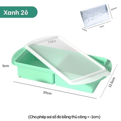 Khay làm đá viên silicone, khay silicon đựng đồ ăn dặm, trữ đông thực phẩm chia ngăn, Khuôn silicon làm rau câu, làm bánh - THEA