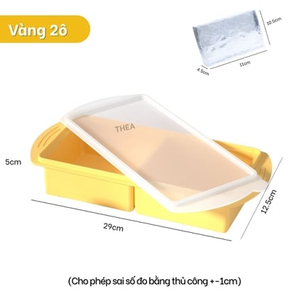 Khay làm đá viên silicone, khay silicon đựng đồ ăn dặm, trữ đông thực phẩm chia ngăn, Khuôn silicon làm rau câu, làm bánh - THEA