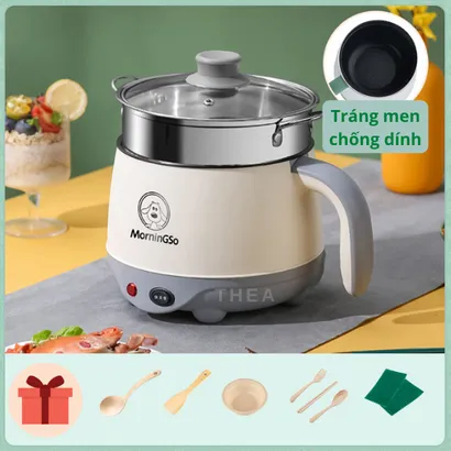Nồi lẩu điện đa năng mini chống dính hấp, chiên, xào, lẩu, luộc, nấu cơm - THEA KITCHEN
