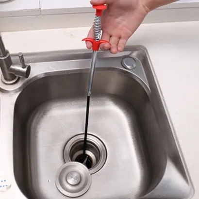 Dụng cụ gắp rác thông tắc bồn rửa bát thông minh dài 60-90-160cm, dung cụ thông tắc cống thoát nước đa năng - THEA