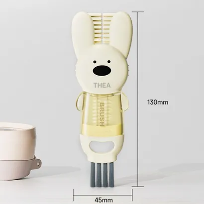 Bàn chải cọ rửa đa năng 4 in 1, dụng cụ cọ rửa ống hút, nắp bình sữa, miệng ly, cốc xoay 360 độ nhỏ gọn – THEA