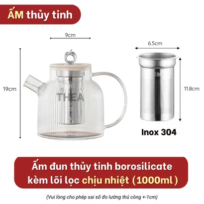 Bếp gốm điện mini cao cấp nấu đa năng pha trà, đun nước, chưng yến, giữ nhiệt, hẹn giờ, an toàn  - THEA