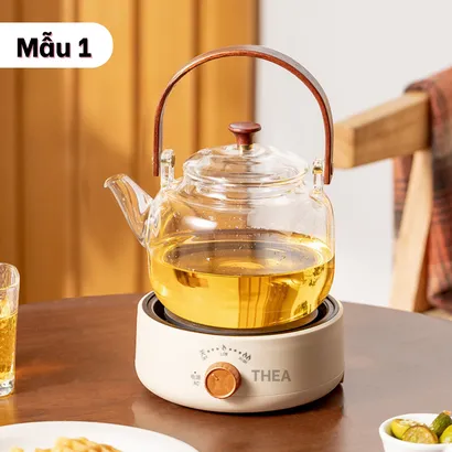 Bếp gốm điện mini cao cấp nấu đa năng pha trà, đun nước, chưng yến, giữ nhiệt, hẹn giờ, an toàn  - THEA