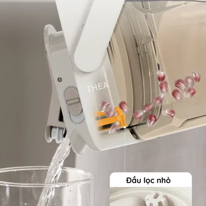 Bình đựng nước nhựa có vòi để tủ lạnh cao cấp chịu nhiệt, chai đựng nước ép,  trái cây, trà sữa có quai xách 3.5L - THEA