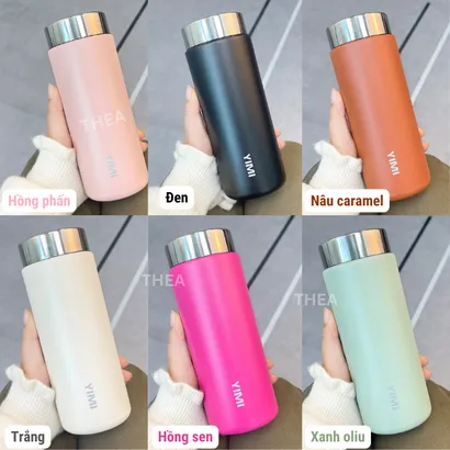 Bình nước giữ nhiệt inox mini cao cấp, cốc giữ nhiệt nóng lạnh coffee inox 316 dung tích 230-450ml đựng đa đồ uống -THEA