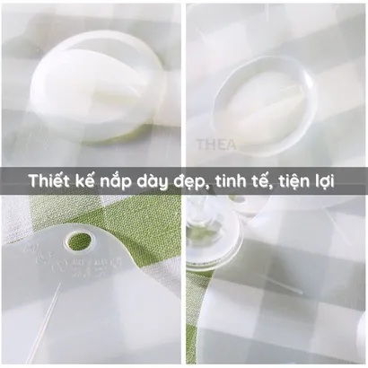 Bộ 5 nắp silicone đậy thực phẩm tủ lạnh, nồi, tô, bát, dĩa sử dụng an toàn cho lò vi sóng đa kích thước - THEA