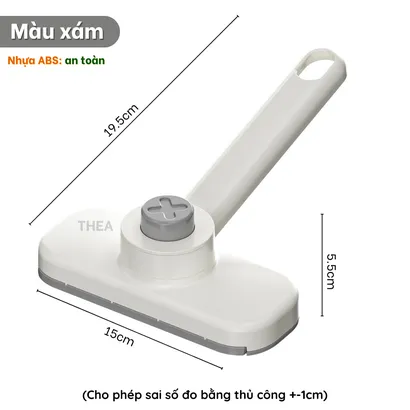 Cây lau kẹp khăn giấy lau bàn bếp, lau kính mini đa năng, xoay 360 độ cầm tay tiện lợi - THEA