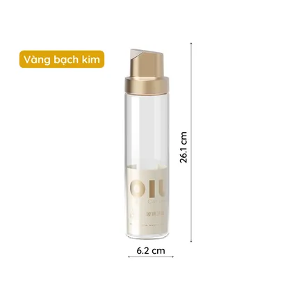 Chai bình thủy tinh đựng gia vị dầu ăn, nước mắm, nước tương,giấm thông minh cảm biến rót gia vị tự động 500ml -THEA Kitchen