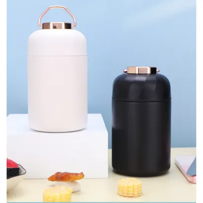 Cốc ủ hầm chân không đơn giản, bình ủ nóng inox 304 giữ nhiệt 12-24h, không dùng điện, kèm muỗng 600ml - THEA Kitchen