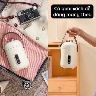 Cốc hầm điện đa năng mini, chưng yến, nấu cháo, đun nước, pha trà, hầm thịt, luộc trứng, nấu mì/lẩu 600ml - 500W - THEA kitchen