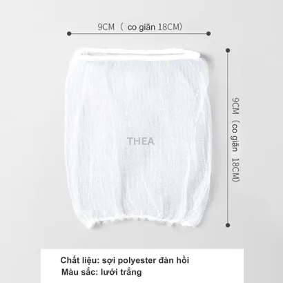 Combo 200 túi lưới lọc chặn rác đồ ăn thừa bồn rửa chén bát siêu dai đầu có chun co giãn chống tắc nghẽn đường ống - THEA