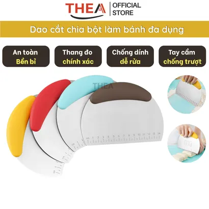 Dao cắt bột làm bánh, Đồ cắt bột, dụng cụ cắt vét bột có thang đo chính xác - THEA