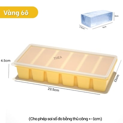 Khay làm đá viên silicone, khay silicon đựng đồ ăn dặm, trữ đông thực phẩm chia ngăn, Khuôn silicon làm rau câu, làm bánh - THEA
