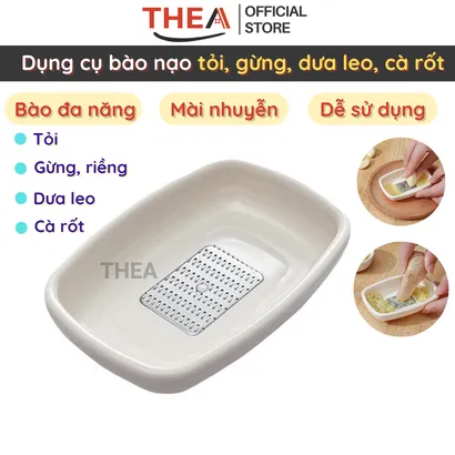 Dụng cụ bào, nạo inox đa năng bào tỏi, gừng, riềng, wasabi, củ quả nhuyễn tiện lợi - THEA
