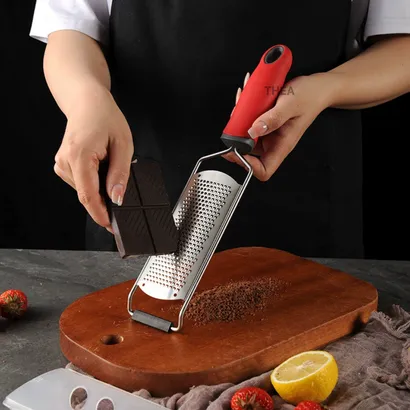 Dụng cụ bào sợi phô mai, dao bào sợi đa năng thép không gỉ, đồ bào sợi bào phô mai, vỏ chanh bằng inox - THEA