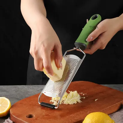 Dụng cụ bào sợi phô mai, dao bào sợi đa năng thép không gỉ, đồ bào sợi bào phô mai, vỏ chanh bằng inox - THEA