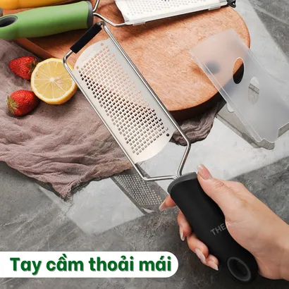 Dụng cụ bào sợi phô mai, dao bào sợi đa năng thép không gỉ, đồ bào sợi bào phô mai, vỏ chanh bằng inox - THEA