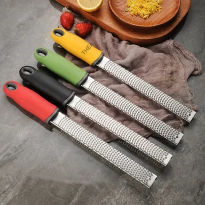 Dụng cụ bào sợi phô mai, dao bào sợi đa năng thép không gỉ, đồ bào sợi bào phô mai, vỏ chanh bằng inox - THEA