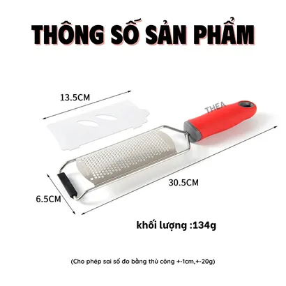 Dụng cụ bào sợi phô mai, dao bào sợi đa năng thép không gỉ, đồ bào sợi bào phô mai, vỏ chanh bằng inox - THEA