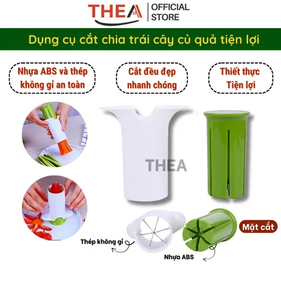 Dụng cụ cắt trái cây, dụng cụ cắt rau củ, dưa chuột, cà rốt, chia đều nhanh chóng, tiện lợi, đẹp mắt - THEA