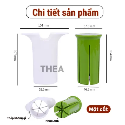 Dụng cụ cắt trái cây, dụng cụ cắt rau củ, dưa chuột, cà rốt, chia đều nhanh chóng, tiện lợi, đẹp mắt - THEA