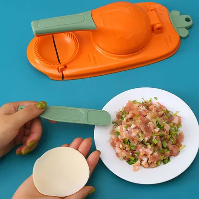 Dụng cụ làm bánh bao, dụng cụ ép bột làm há cảo hoành thánh đa năng 2 in 1 - THEA Kitchen
